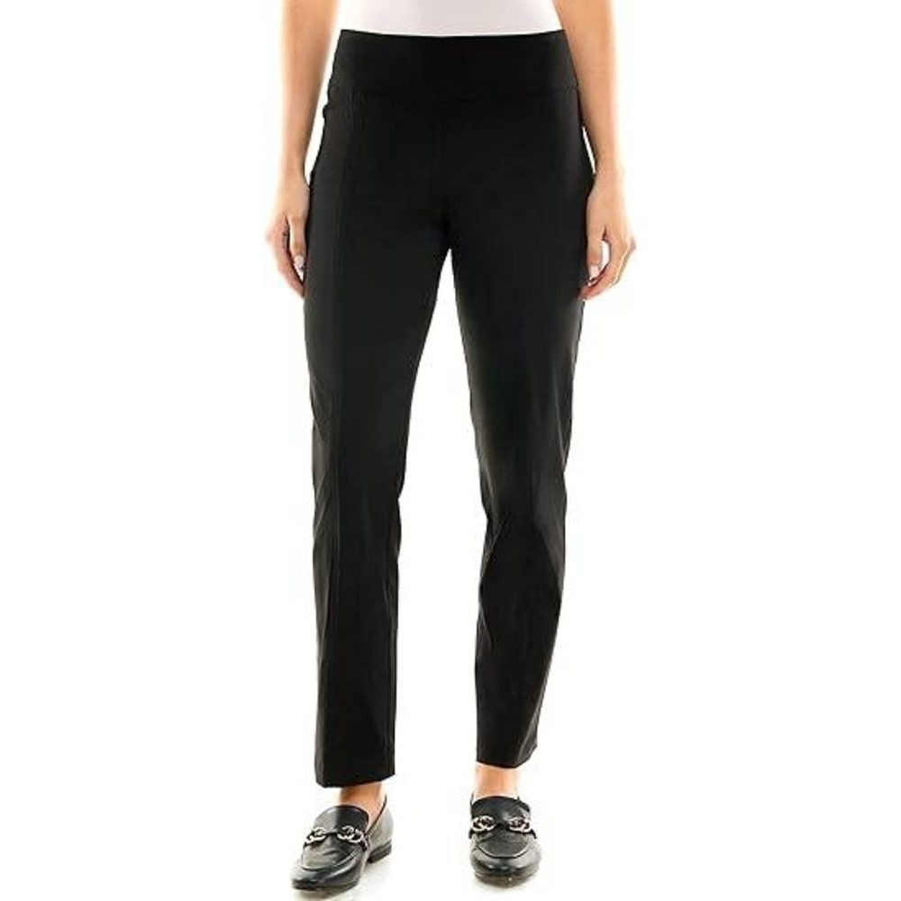 Zac & Rachel Woman Black Pull On Dress Pants Plus Size 18W Stretch Trousers